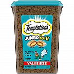 14-Oz Temptations Jumbo Stuff Crunchy & Soft Cat Treats (various flavors) $5.20