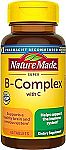 2 X 60 Count Nature Made Super B Complex with Vitamin C and Folic Acid $3.86 and more