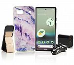 Tracfone Google Pixel 6A Phone with 1500 Talk/Text/Data & Accessories $200