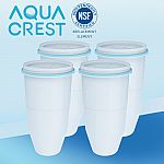 4-Pk AQUA CREST ZR-017 Filter Replacement for Zero Water $28.79