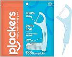 300-Count Plackers Twin-Line Dental Flossers $6