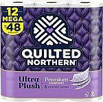 12 Mega Rolls Quilted Northern Ultra Soft & Strong Toilet Paper $9.87