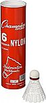 Champion Sports Nylon Outdoor Badminton Shuttlecocks 6-Ct $4