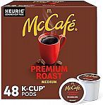48-Count McCafe Premium Roast Coffee K-Cup Pods (Medium Roast) $16