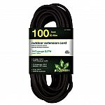 GoGreen Power (GG-13800BK) 14/3 100 ft SJTW Outdoor Extension Cord $27
