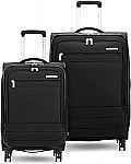 Samsonite Aspire DLX Softside Expandable Luggage with Spinners 2PC SET (Carry-on/Medium) $129.99 and more