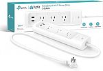 TP-Link Kasa Smart Plug Power Strip w/ 3 Smart Outlets & 2 USB Ports (KP303) $21