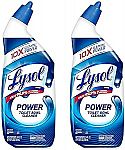 2-pack 24 fl oz Lysol Power Toilet Bowl Cleaner Gel $3.44