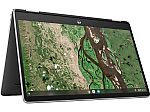 HP Chromebook x360 14b-cb0047nr 14" HD Touch Laptop (N4500 4GB 32GB) $189.99