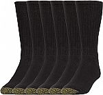 6-Pairs GOLDTOE Men's Cotton Blend Athletic Crew Socks $10.78