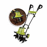 Sun Joe TJ603E 16-Inch 12-Amp Electric Tiller and Cultivator $48
