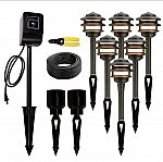 VOLT 6-piece Pagoda Light Landscape Lighting Kit $350