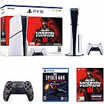 PlayStation 5 Slim Console Call of Duty + Marvel's Spider-Man + DualSense Wireless Controller $575