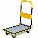 Costway 330lbs Folding Platform Cart Foldable $35