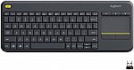Logitech K400 Plus Wireless Touch Keyboard w/ Built-In Touchpad $20