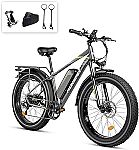 Mukkpet Suburban 750W Electric Bike for Adults, 25MPH Ebike $275