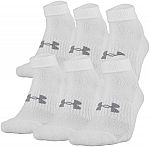 6-Pairs Under Armour Low Cut Cotton Training Socks, X-Large $9.29