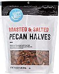 16 Oz Happy Belly Roasted and Salted Pecan Halves $7