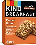 32 Count KIND Breakfast Bars, Peanut Butter $12