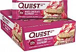 12 Count Quest Nutrition White Chocolate Raspberry Protein Bars $16.76