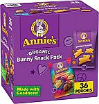 36 ct Annie's Organic, Snack Variety Pack $10