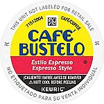 96-Ct Café Bustelo Espresso Style Dark Roast Coffee K-Cup Pods $31.74