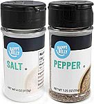 Happy Belly Salt and Pepper Set, 4 Oz Salt and 1.25 Oz Pepper $1.54