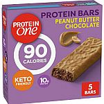 4.8 Oz Protein One 90 Calorie Protein Bar, Peanut Butter Chocolate $2.84