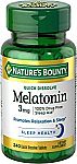240-Count Nature's Bounty Melatonin 3mg Quick Dissolve Tablets $3.59