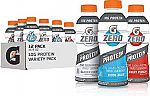 12 Pack 16.9 fl oz Gatorade Zero With Protein $11.30 and more