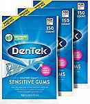 450-Ct DenTek Comfort Clean Sensitive Gums Floss Picks $5.65