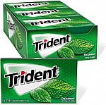 168 Pieces Trident Spearmint Sugar Free Gum $7 and more