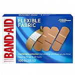 100-Count Band-Aid Flexible Fabric Adhesive Bandages $5.70