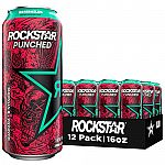 12-pk Rockstar Energy Drink Punched Watermelon, 16oz $14.25