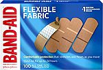 100-Ct Band-Aid Brand Sterile Flexible Fabric Adhesive Bandages $4.51