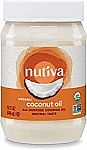 15-Oz Nutiva Organic Steam-Refined Organic Coconut Oil $3