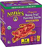 24 Pouches of Annie's Organic Bunny Fruit Snacks $8.38
