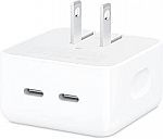 Apple 35W Dual USB-C Port Compact Power Adapter $40