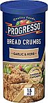 Progresso, Garlic And Herb Bread Crumbs 15 ounces $1.65