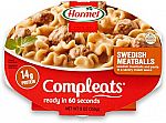 6-pack HORMEL COMPLEATS Swedish Meatballs Microwave Tray, 9 Ounces $8.90