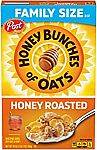 18-oz Post Honey Bunches of Oats Cereal (Crunchy Honey Roasted) $3.60