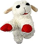Multipet Plush Dog Toy, Lambchop, 10", White/Tan, Small $3.50