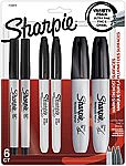 6-Count SHARPIE Permanent Markers $5.74