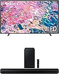 SAMSUNG 75" QLED Q60B 4K Smart TV + HW-Q60B 3.1 ch Soundbar $1019