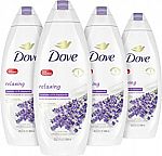 4 Count 22 oz Dove Body Wash for Softer and Smoother Skin $14.60