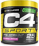 C4 Sport Pre Workout Powder 25 servings $12.60