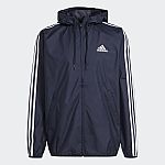 adidas Primegreen Essentials 3-Stripes Windbreaker Men's $19.20 shipped
