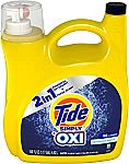 150 Oz Tide Simply + Oxi Liquid Laundry Detergent (3 for $26) and more