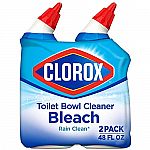 2-Pack 24-Oz CLOROX Clinging Bleach Gel Toilet Bowl Cleaner $3.74