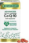 90-Ct Nature's Bounty Advanced Triple Absorb Co Q-10 $10 and more